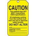 Accuform Accuform Caution This Scaffold Does Not Meet..Tag, PF-Cardstock, 25/Pack TSS102CTP